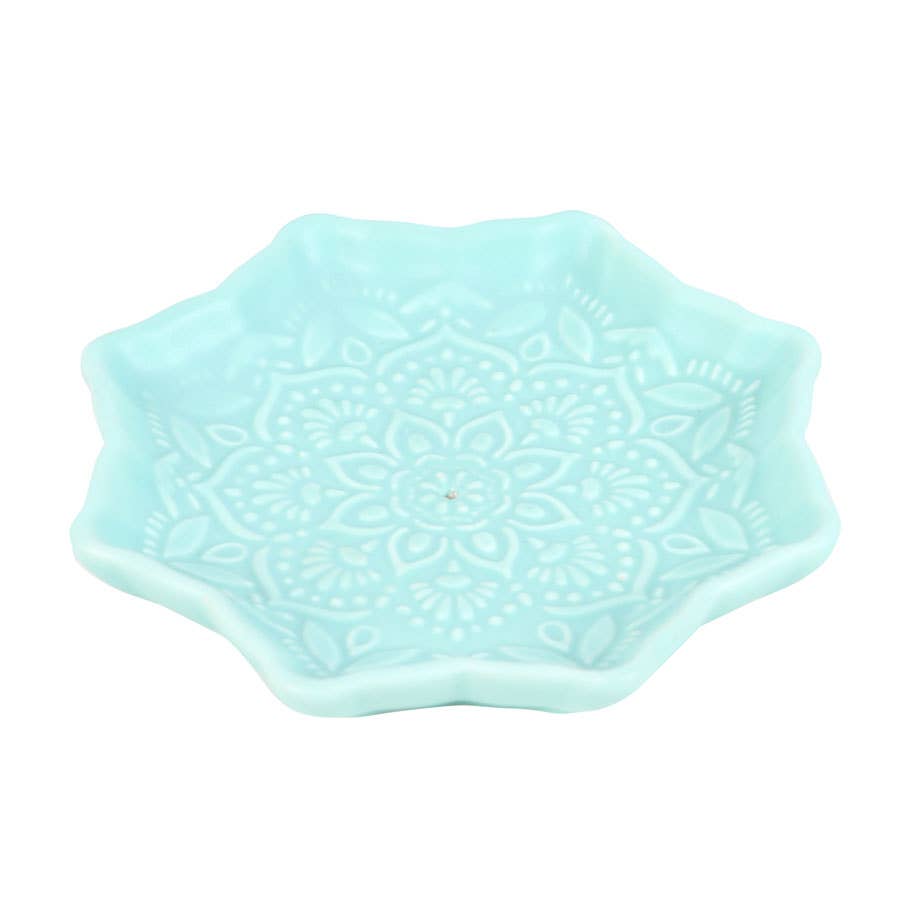 Porte-bâtonnets d'encens Blue Mandala