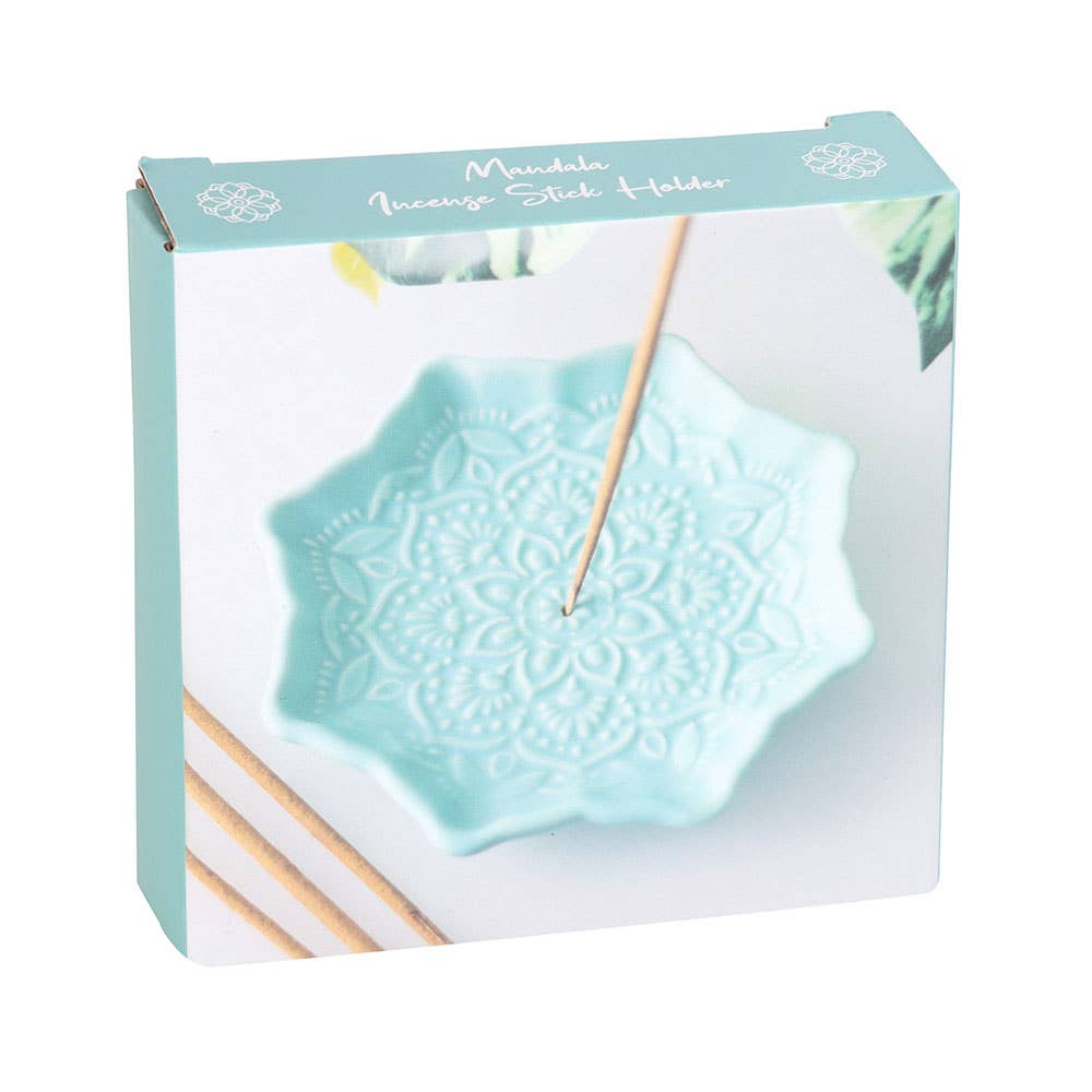 Porte-bâtonnets d'encens Blue Mandala
