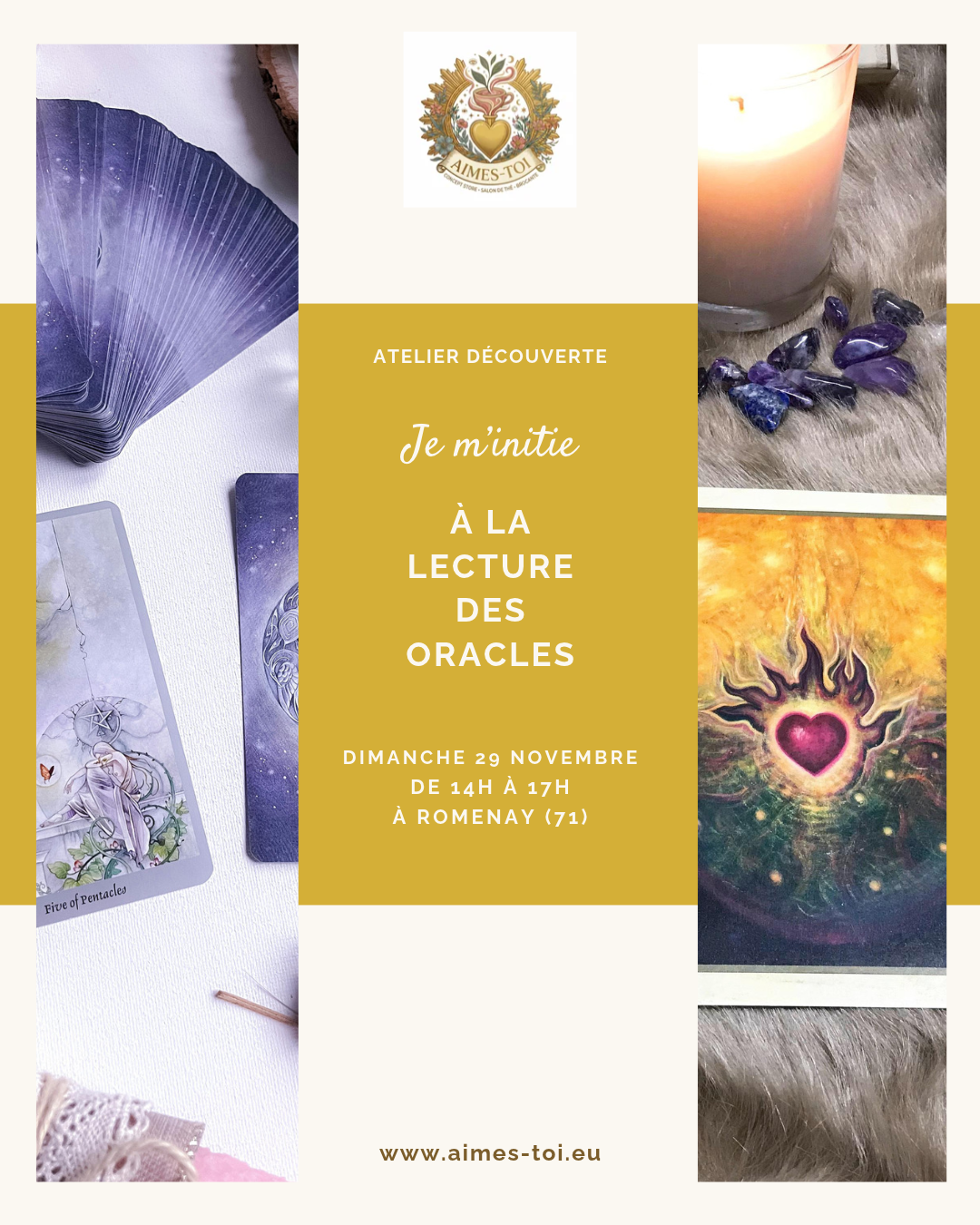 Atelier « Je m’initie à la lecture des oracles » — Dimanche 29 novembre