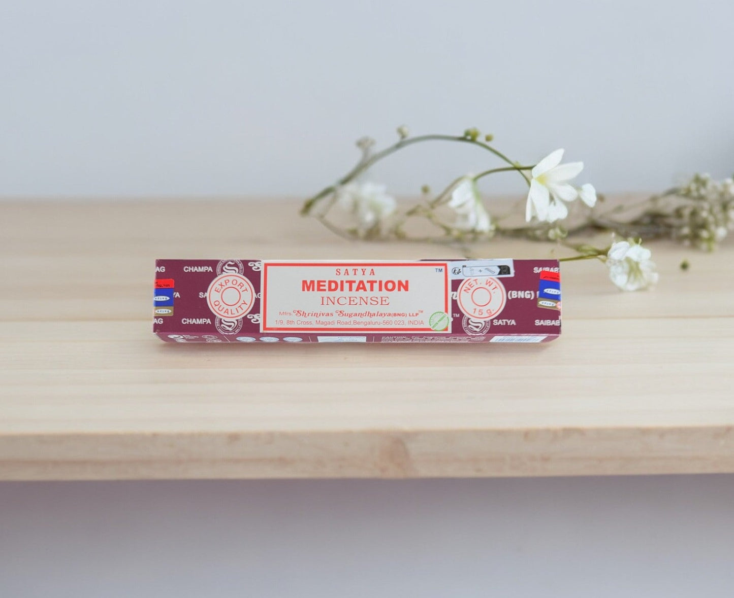 Encens Satya Méditation – Boîte de 20 Bâtonnets