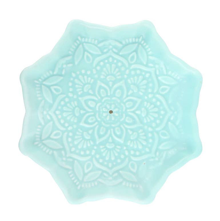 Porte-bâtonnets d'encens Blue Mandala