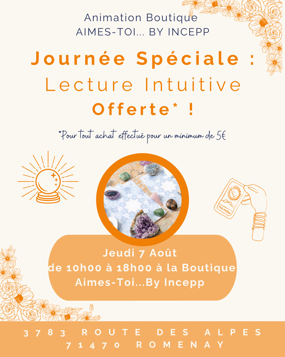 Journée Spéciale à la Boutique : Lecture Intuitive OFFERTE !!