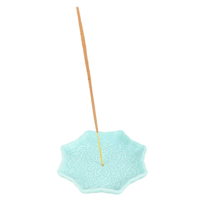 Porte-bâtonnets d'encens Blue Mandala