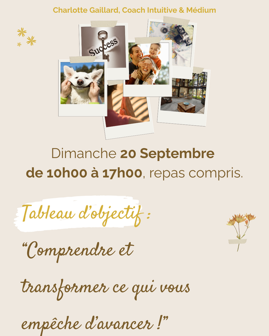 Journée Coaching « Tableau d'Objectifs » — Comprendre et transformer ce qui vous empêche d'avancer