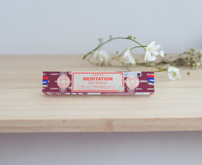 Encens Satya Méditation – Boîte de 20 Bâtonnets