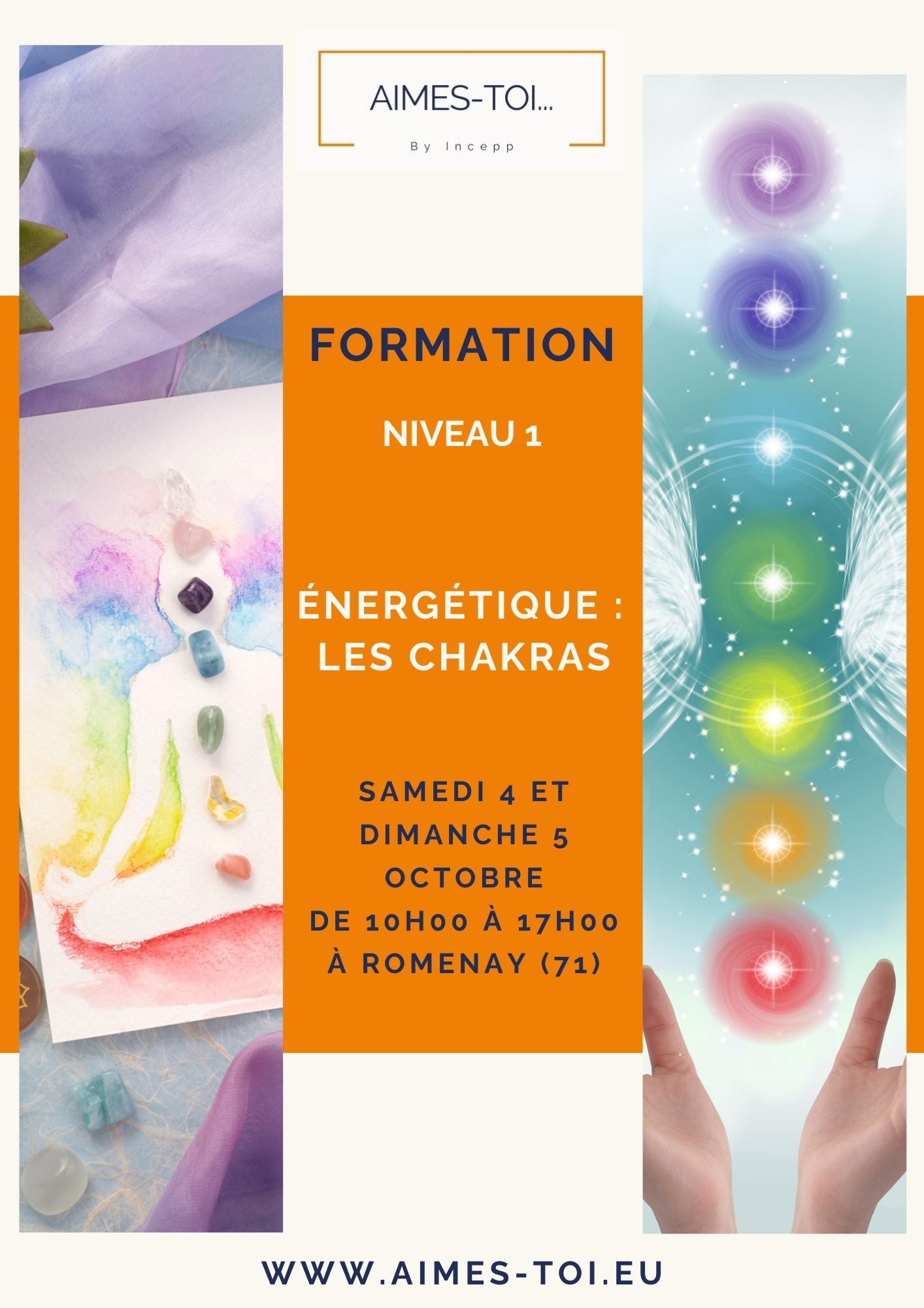 Formation Énergétique Niveau 1 : Les Chakras / paiement des arrhes
