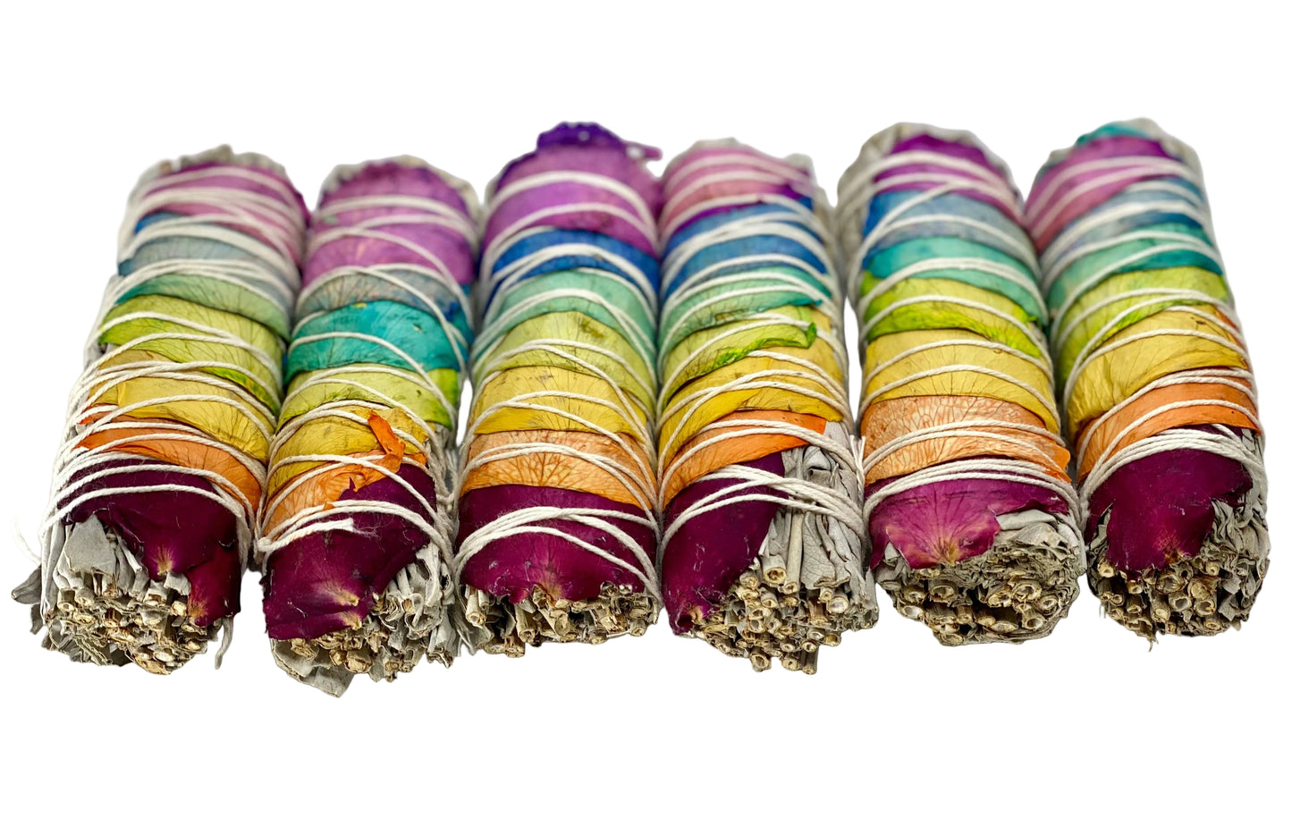 Bâton de Sauge blanche de Californie 7 chakras 10,2 cm