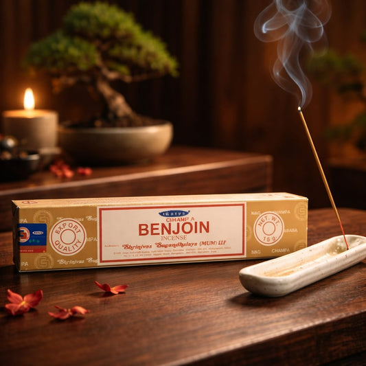 Encens Satya Benjoin (Benzoin) – Boîte de 20 Bâtonnets