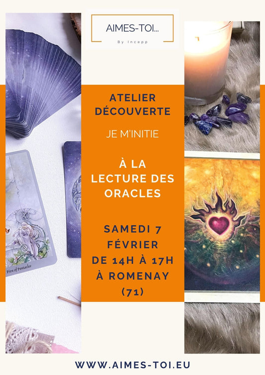 Atelier " Je m'initie à la lecture des oracles"/ paiement des arrhes