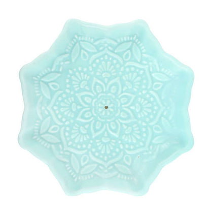 Porte-bâtonnets d'encens Blue Mandala