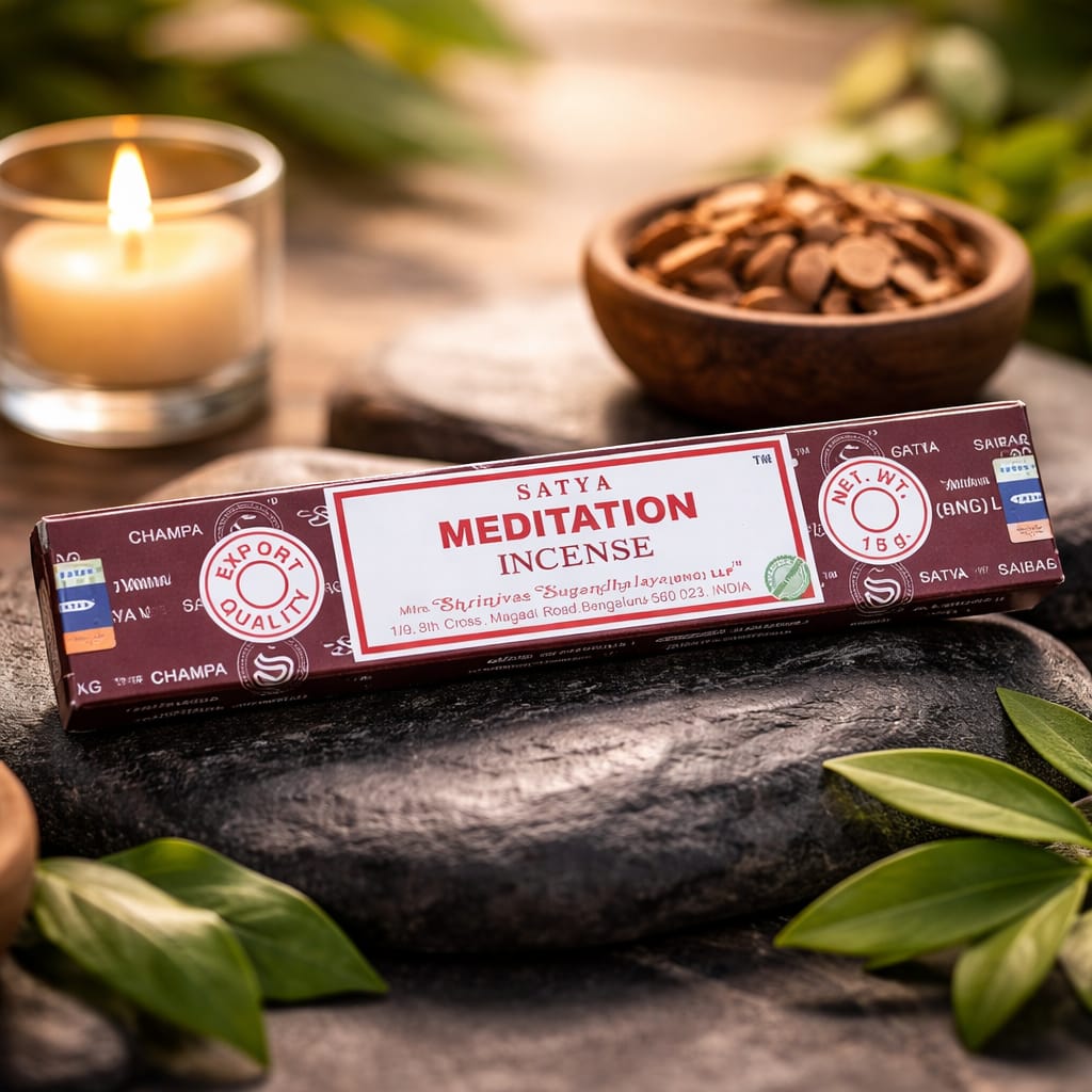 Encens Satya Méditation – Boîte de 20 Bâtonnets